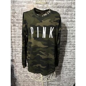 PINK Long‎ Sleeve Camp Top